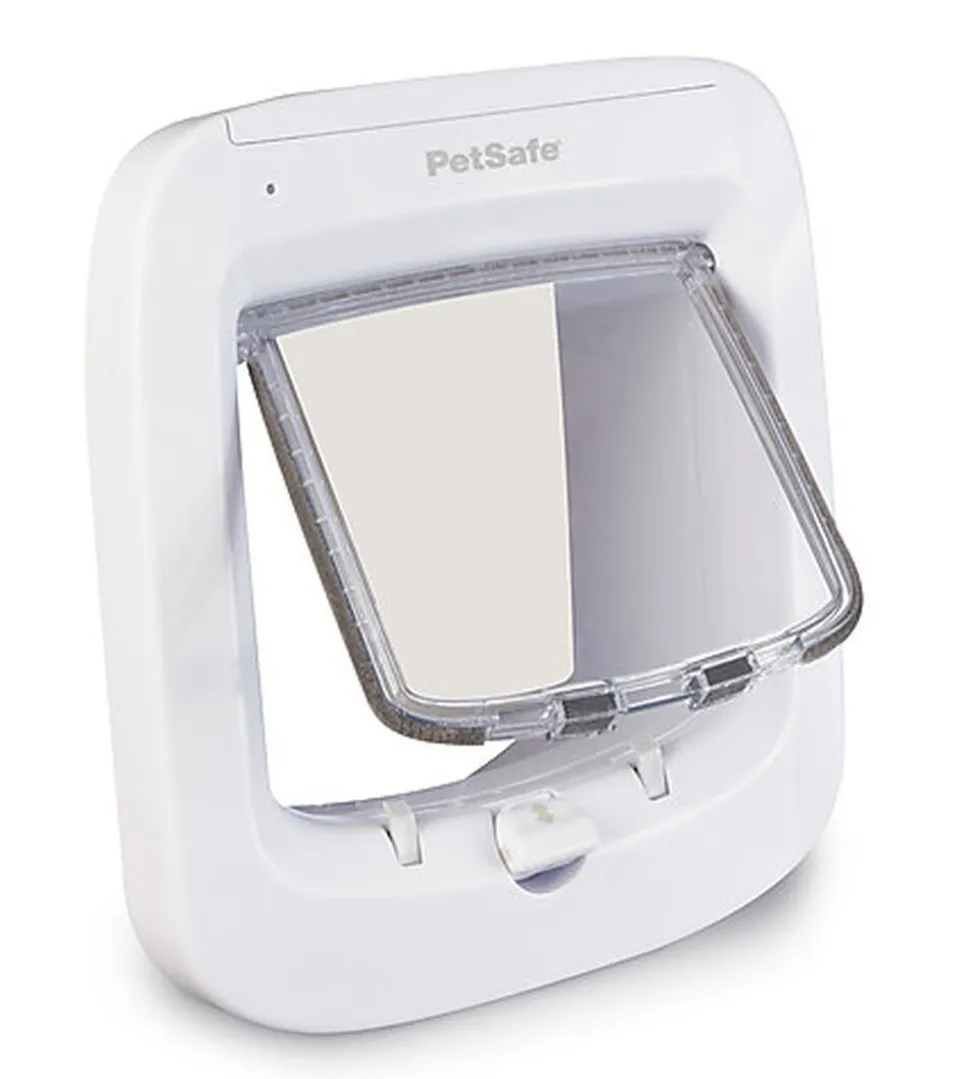 PetSafe - Porte à Puce Electronique pour Chiens et Chats - Blanc