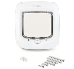 PetSafe - Porte à Puce Electronique pour Chiens et Chats - Blanc