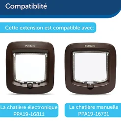 PetSafe - Tunnel Extension Microship pour Chats - Brun