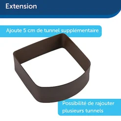 PetSafe - Tunnel Extension Microship pour Chats - Brun