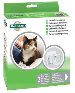 PetSafe - Tunnel Extension Porte Luxe 400 pour Chats - Blanc