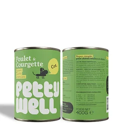 Petty Well - Pâtée au Poulet pour Chiens - 6x400g