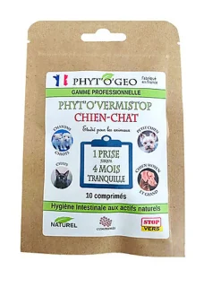 Phytogeo - Vermifuge Naturel 10 Comprimés pour Chiens et Chats