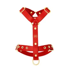 Pop Dog - Harnais à œillets Diablotin Rouge pour Chiens - M