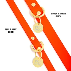 Pop Dog - Laisse Bandoulière Foufou Orange pour Chien