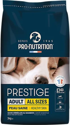 Pro Nutrition - Croquettes Prestige Adult All Sizes Peau Saine au Saumon Pour Chien