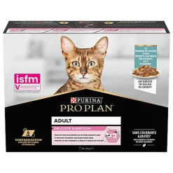 Pro Plan - Bouchée en Sauce Delicate au Poisson pour Chat - 10x85g