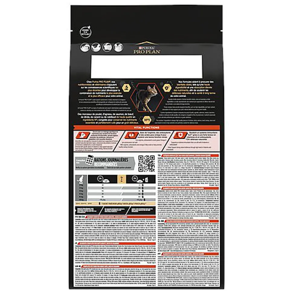 Pro Plan - Croquettes Adult au Saumon pour Chat Adulte