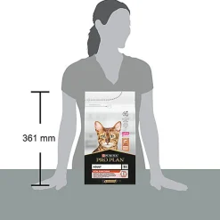 Pro Plan - Croquettes Adult au Saumon pour Chat Adulte