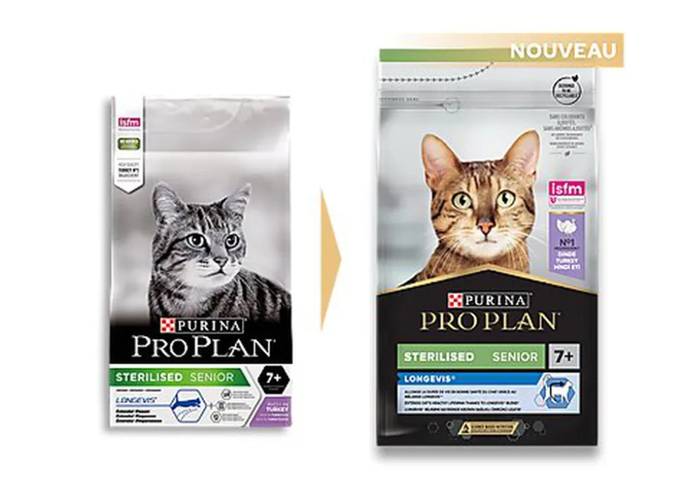 Pro Plan - Croquettes Adult 7+ au Poulet pour Chat Adulte Stérilisé