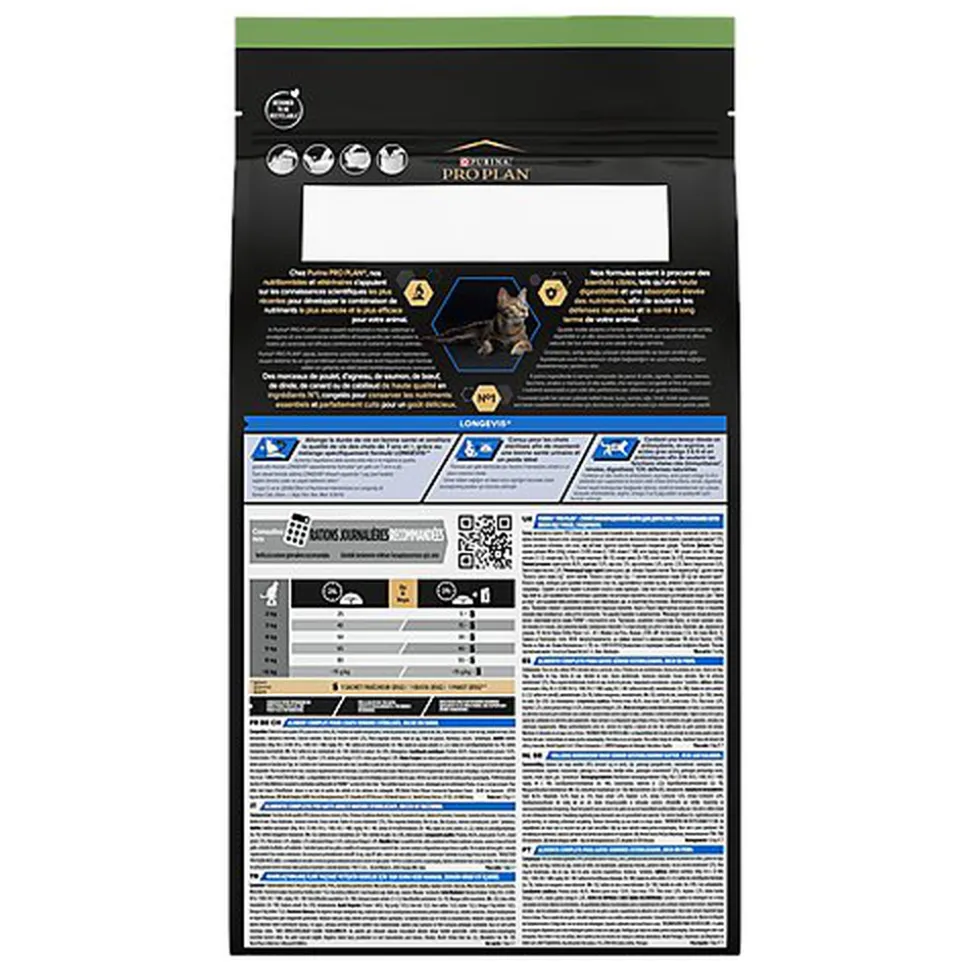 Pro Plan - Croquettes Adult 7+ au Poulet pour Chat Adulte Stérilisé