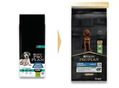 Pro Plan - Croquettes Athletic Large Puppy Sensitive Digestion à l'Agneau pour Chiot - 12Kg