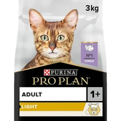 Pro Plan - Croquettes Light à la Dinde pour Chat Adulte