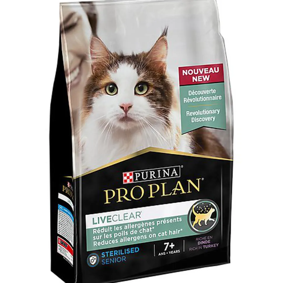 Pro Plan - Croquettes LiveClear Senior +7 Stérilisé Dinde pour Chat - 2,8Kg