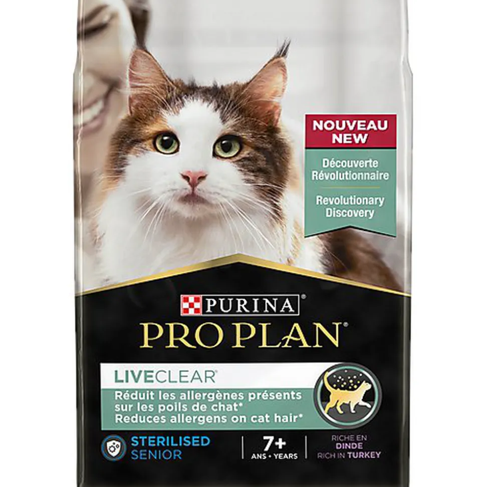 Pro Plan - Croquettes LiveClear Senior +7 Stérilisé Dinde pour Chat - 2,8Kg