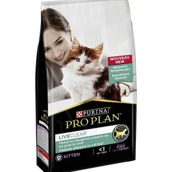 Pro Plan - Croquettes LiveClear Kitten Stérilisé Dinde pour Chaton - 1,4Kg
