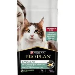 Pro Plan - Croquettes LiveClear +1 Stérilisé Dinde pour Chat