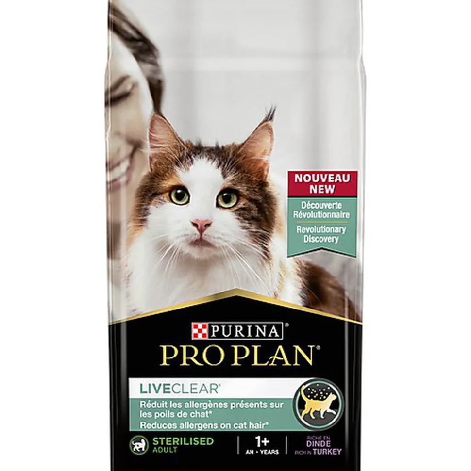 Pro Plan - Croquettes LiveClear +1 Stérilisé Dinde pour Chat