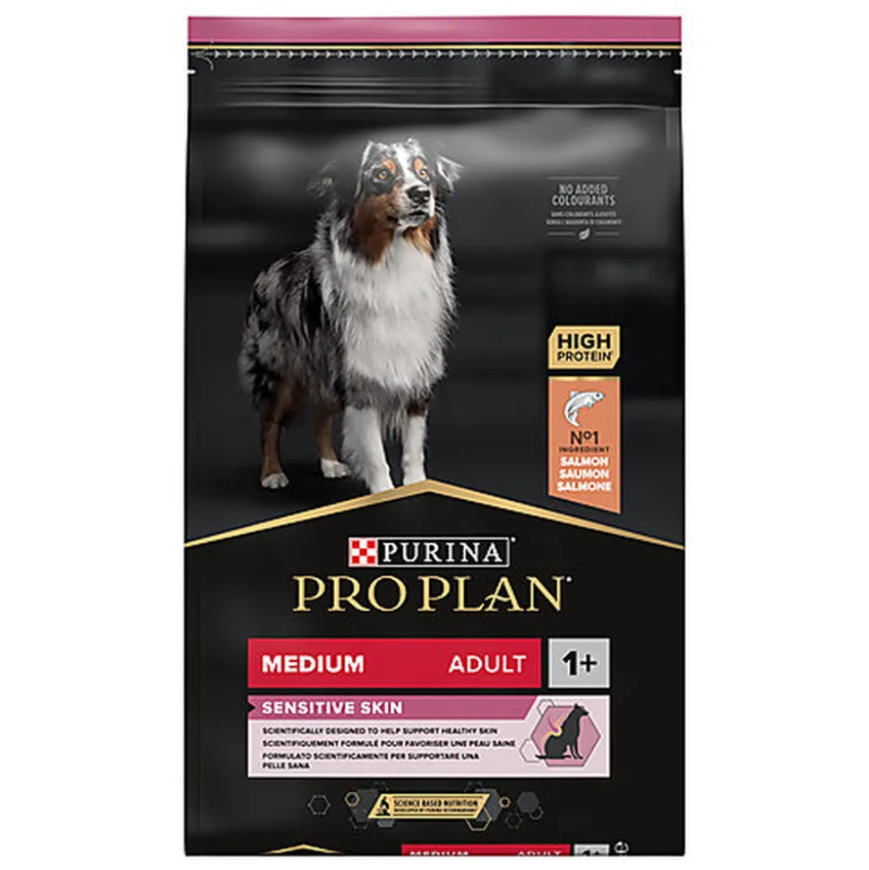 Pro Plan - Croquettes Medium Sensitive Skin Saumon pour Chien