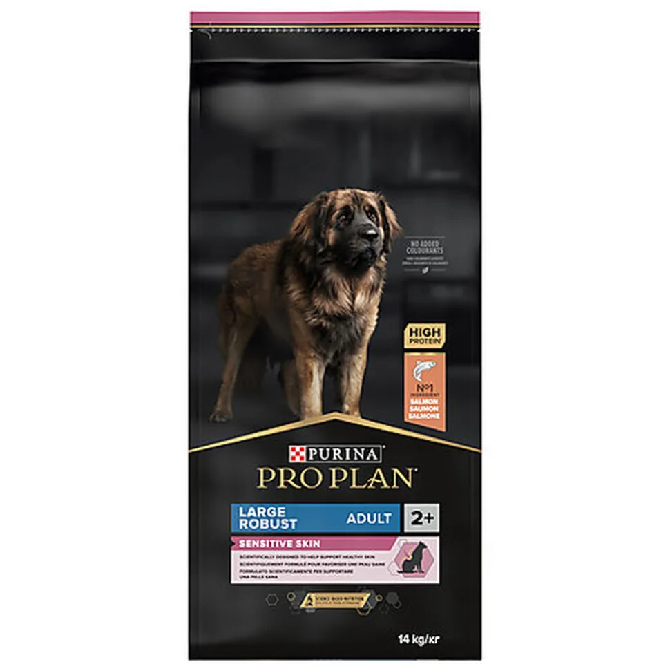 Pro Plan - Croquettes OPTIDERMA Large Robust Sensitive Skin Saumon pour Chien - 14Kg