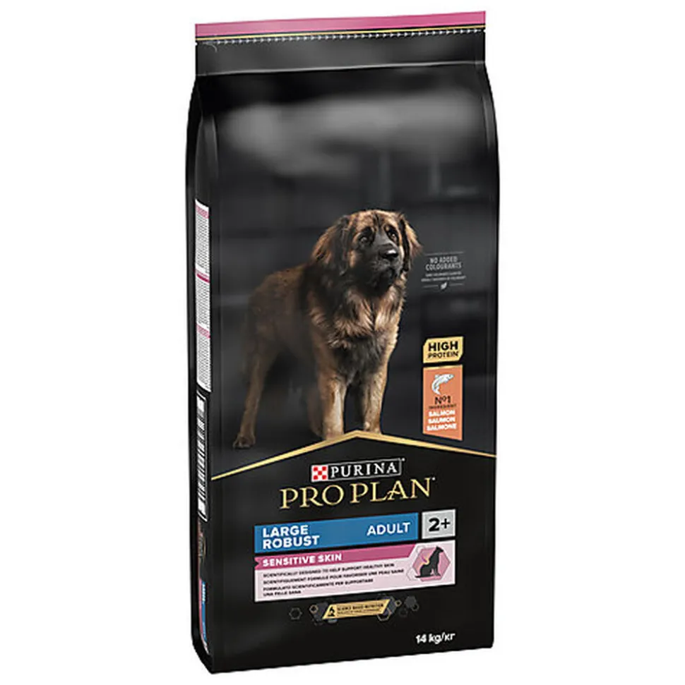 Pro Plan - Croquettes OPTIDERMA Large Robust Sensitive Skin Saumon pour Chien - 14Kg