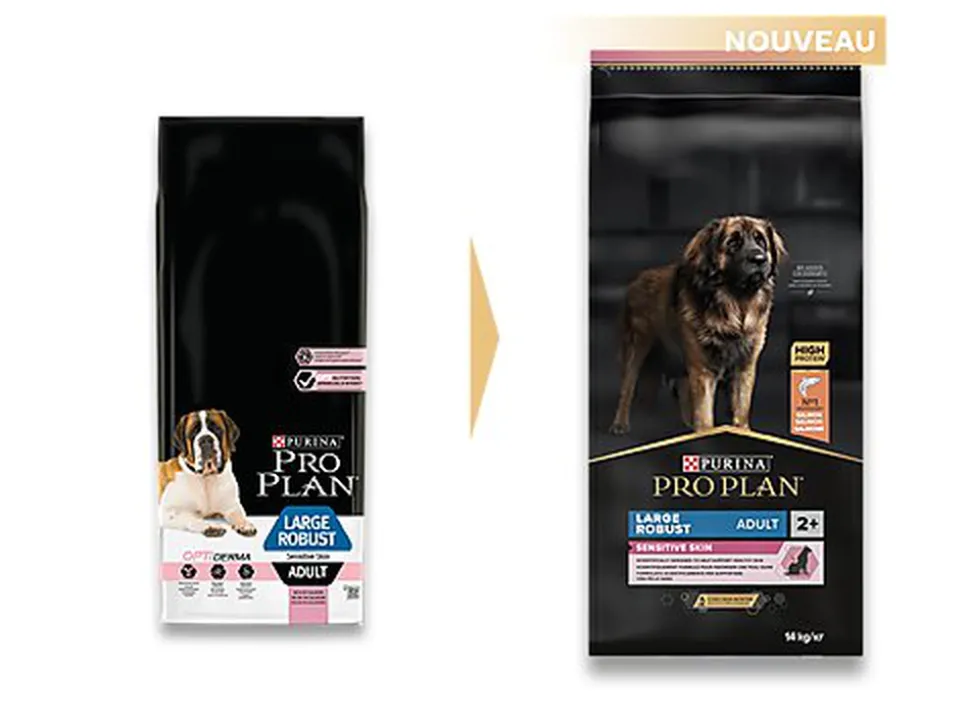 Pro Plan - Croquettes OPTIDERMA Large Robust Sensitive Skin Saumon pour Chien - 14Kg