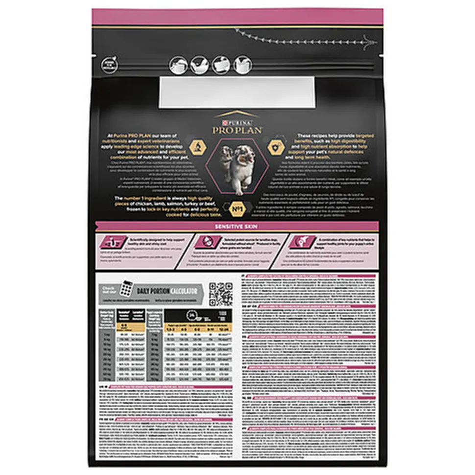 Pro Plan - Croquettes OPTIDERMA Medium Sensitive Skin Saumon pour Chiot