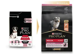 Pro Plan - Croquettes OPTIDERMA Medium Sensitive Skin Saumon pour Chiot