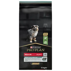 Pro Plan - Croquettes OPTIDIGEST Medium Sensitive Digestion Agneau pour Chiot - 12Kg