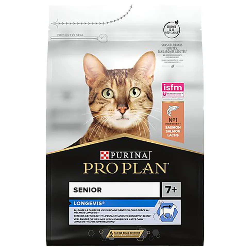 Pro Plan - Croquettes ORIGINAL Senior 7+ Saumon pour Chat - 3Kg