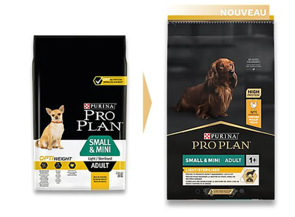 Pro Plan - Croquettes Small & Mini Light Sterilised Poulet pour Chien - 7Kg