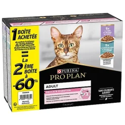 Pro Plan - Pochons Adulte Delicate Digestion Dinde Poisson Sauce - 10x85g le 2ème à - 60%
