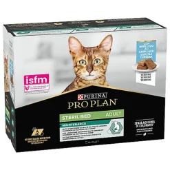 Pro Plan - Pâtée Repas au Cabillaud pour Chats Adultes Stérilisés - 10x75g