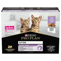 Pro Plan - Pâtée Repas Kitten Healthy Start Dinde pour Chatons - 10x75g