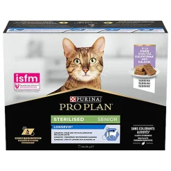 Pro Plan - Pâtée Repas Senior 7+ Longevis Dinde pour Chats - 10x75g