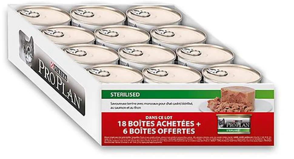 Pro Plan - Pâtée Sterilised au Saumon Pour Chat