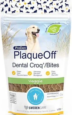 Proden - Plaque Off Friandises Dental Croq'/Bites pour Chiens - 150g