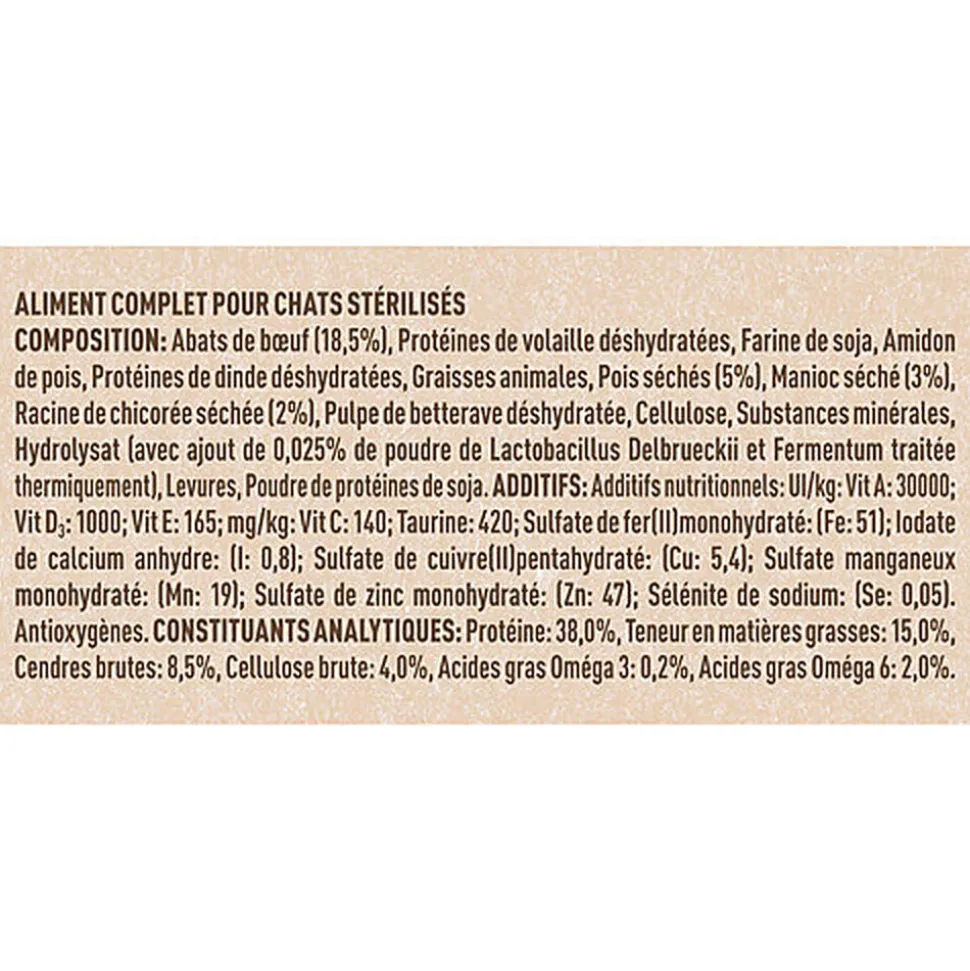 Purina One - Croquettes Adulte Sans Céréales Bœuf pour chats adultes - 1,1kg