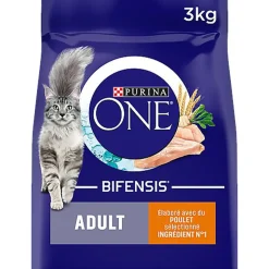 Purina One - Croquettes Adulte Bifensis au Poulet pour Chat - 3Kg