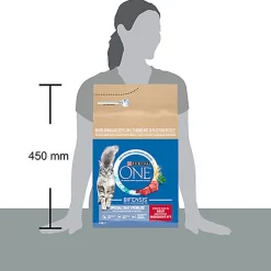 Purina One - Croquettes au Boeuf et Blé pour Chat Adulte Stérilisé - 3Kg