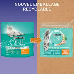Purina One - Croquettes au Poulet et Céréales pour Chat Senior 11+ - 1,5Kg