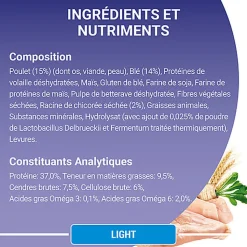 Purina One - Croquettes Light au Poulet et Blé pour Chat Adulte - 1,5Kg