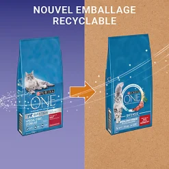 Purina One - Croquettes Stérilisé Bifensis au Bœuf pour Chat - 7,5Kg