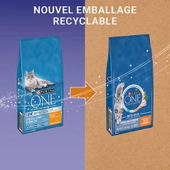 Purina One - Croquettes Stérilisé Bifensis au Poulet pour Chat - 7,5Kg