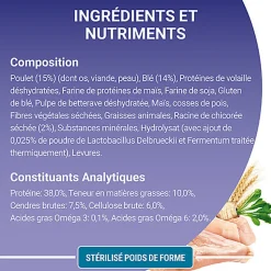 Purina One - Croquettes Stérilisé Poids de forme au Poulet pour chats  adultes - 1,5Kg