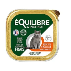 Équilibre & Instinct - Pâtée à la Volaille et Courgettes pour Chat Senior - 85g