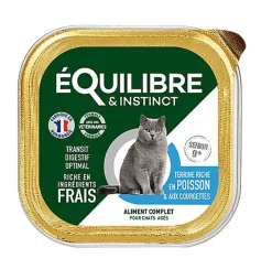 Équilibre & Instinct - Pâtée au Poisson et Courgettes pour Chat Senior - 85g