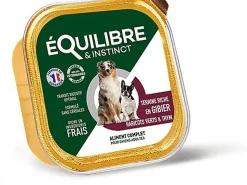 Équilibre & Instinct - Pâtée Gibier et Légumes pour Chiens - 300g