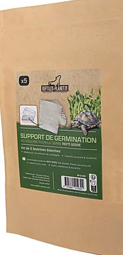 Reptiles Planet - Kit Feutrines Support de Germination Repti Serre pour Reptiles - x5