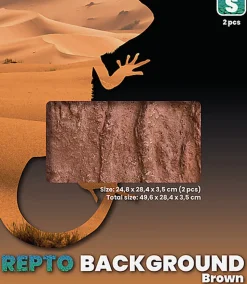 Repto - Décor de Fond Background Brown S - 51x25x30
